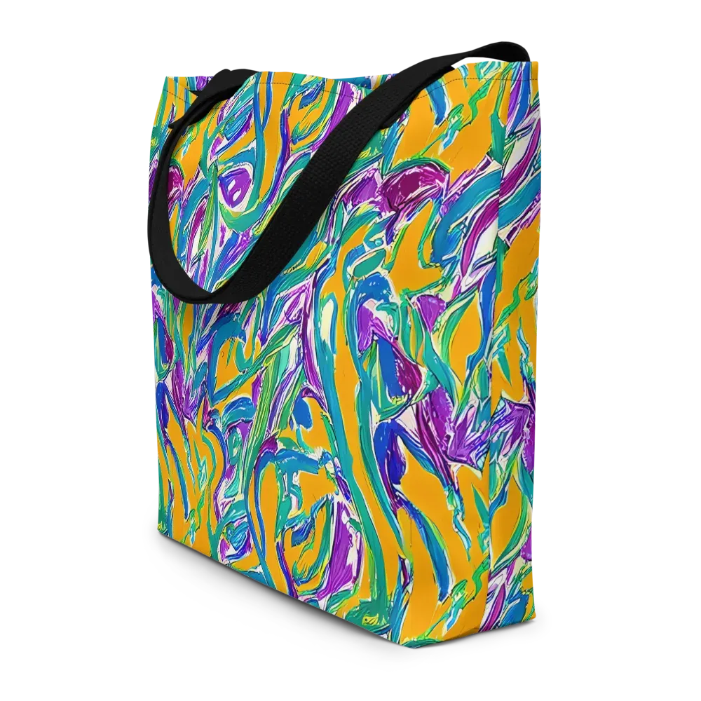 Tropical Voltage on Large Tote Bag W/ Pocket — Front