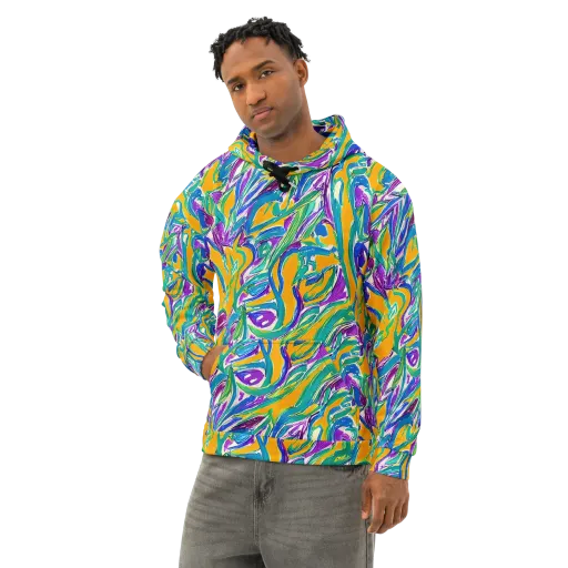 Tropical Voltage on a Cotton Hoodie