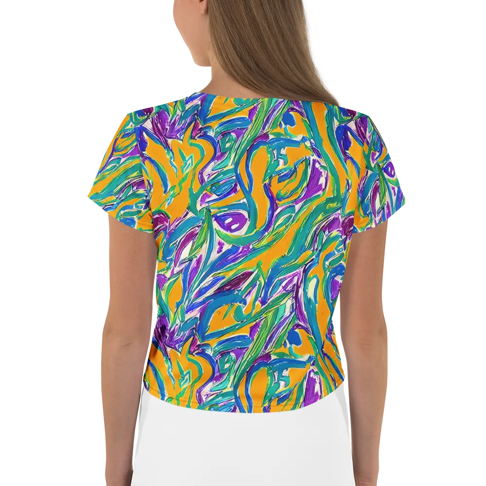 Tropical Voltage on Crop Tee — Back