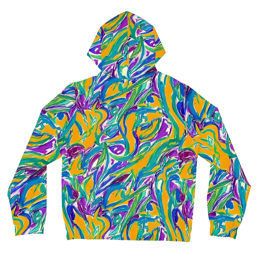 Tropical Voltage on Women's Full-Zip Hoodie — Back