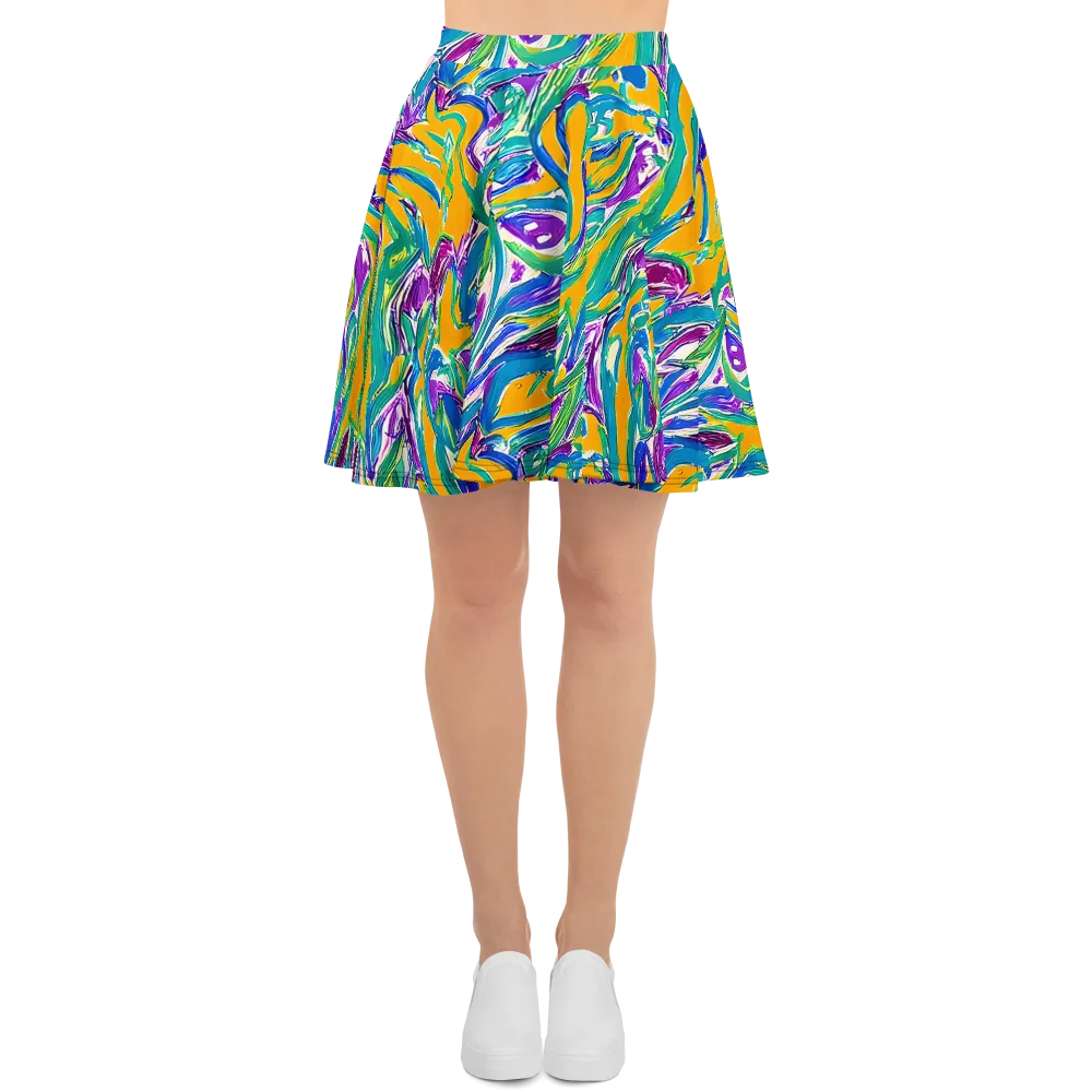 Tropical Voltage on Skater Skirt — Front