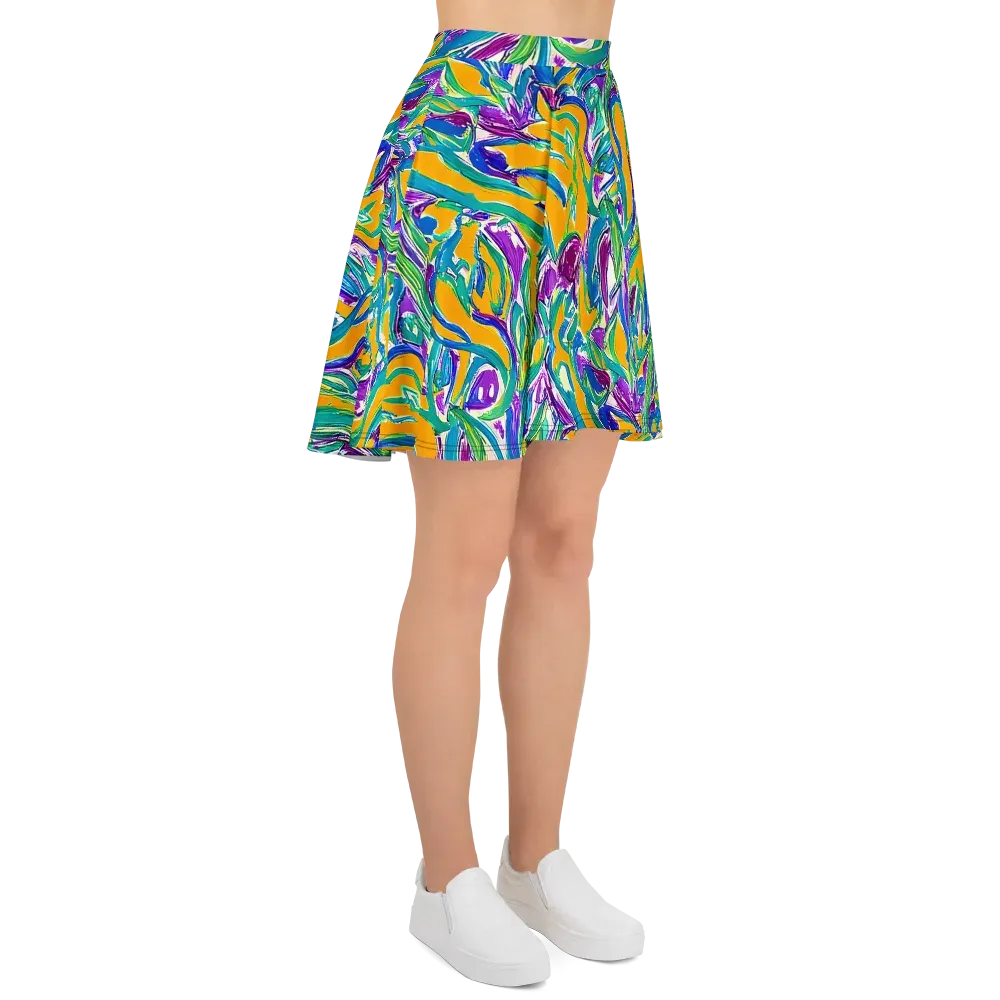 Tropical Voltage on Skater Skirt — Right