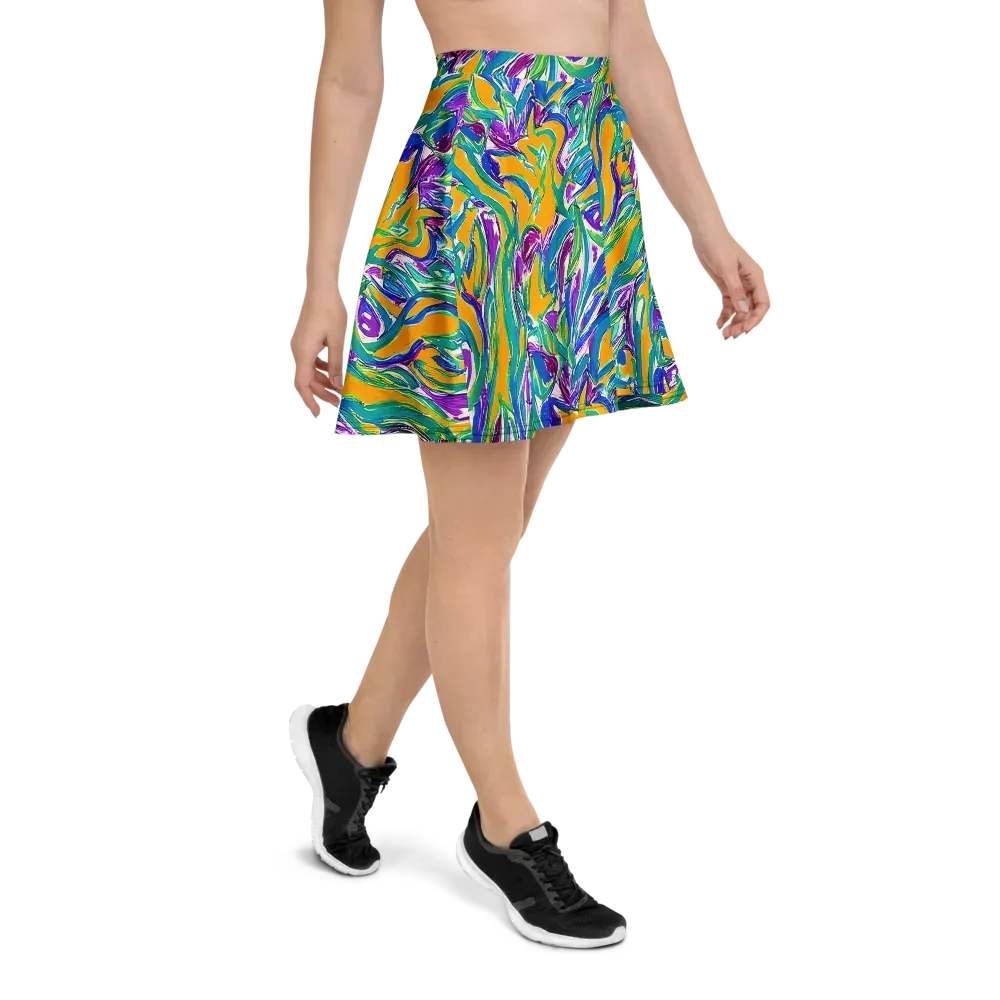 Tropical Voltage on Skater Skirt — Right