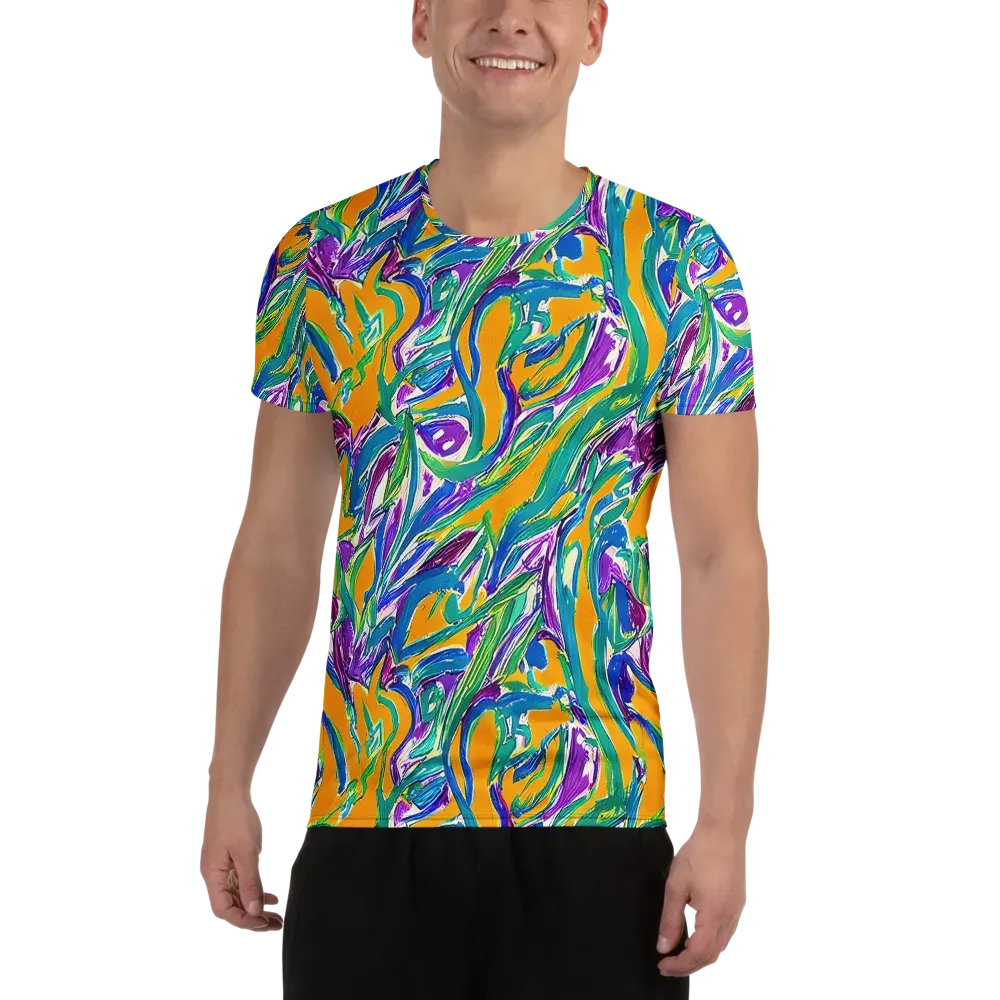 Tropical Voltage on Men's Athletic T-Shirt — Front