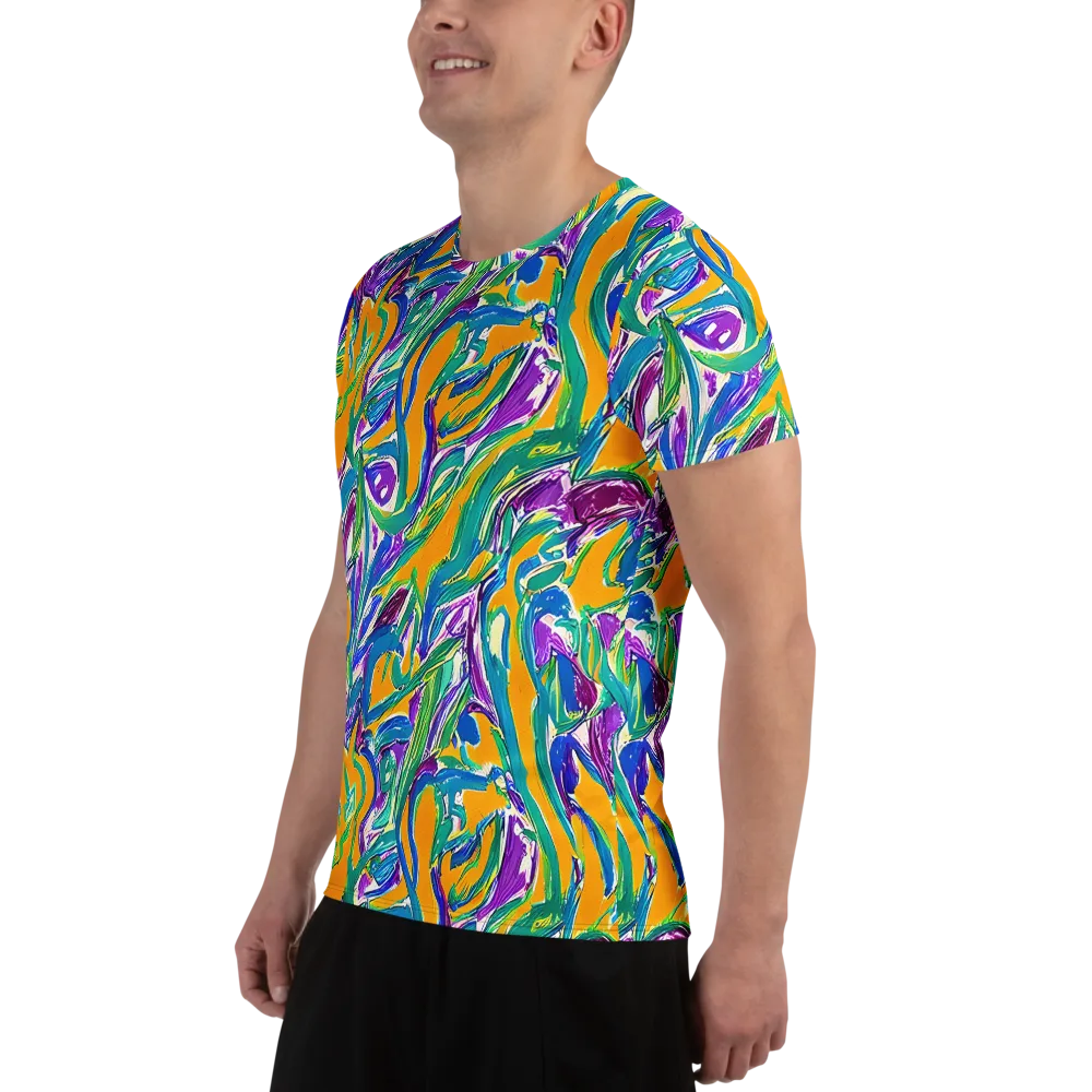 Tropical Voltage on Men's Athletic T-Shirt — Left