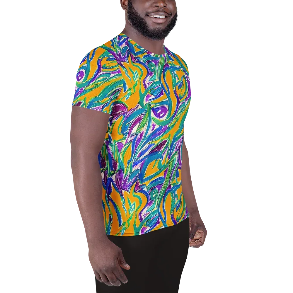 Tropical Voltage on Men's Athletic T-Shirt — Right