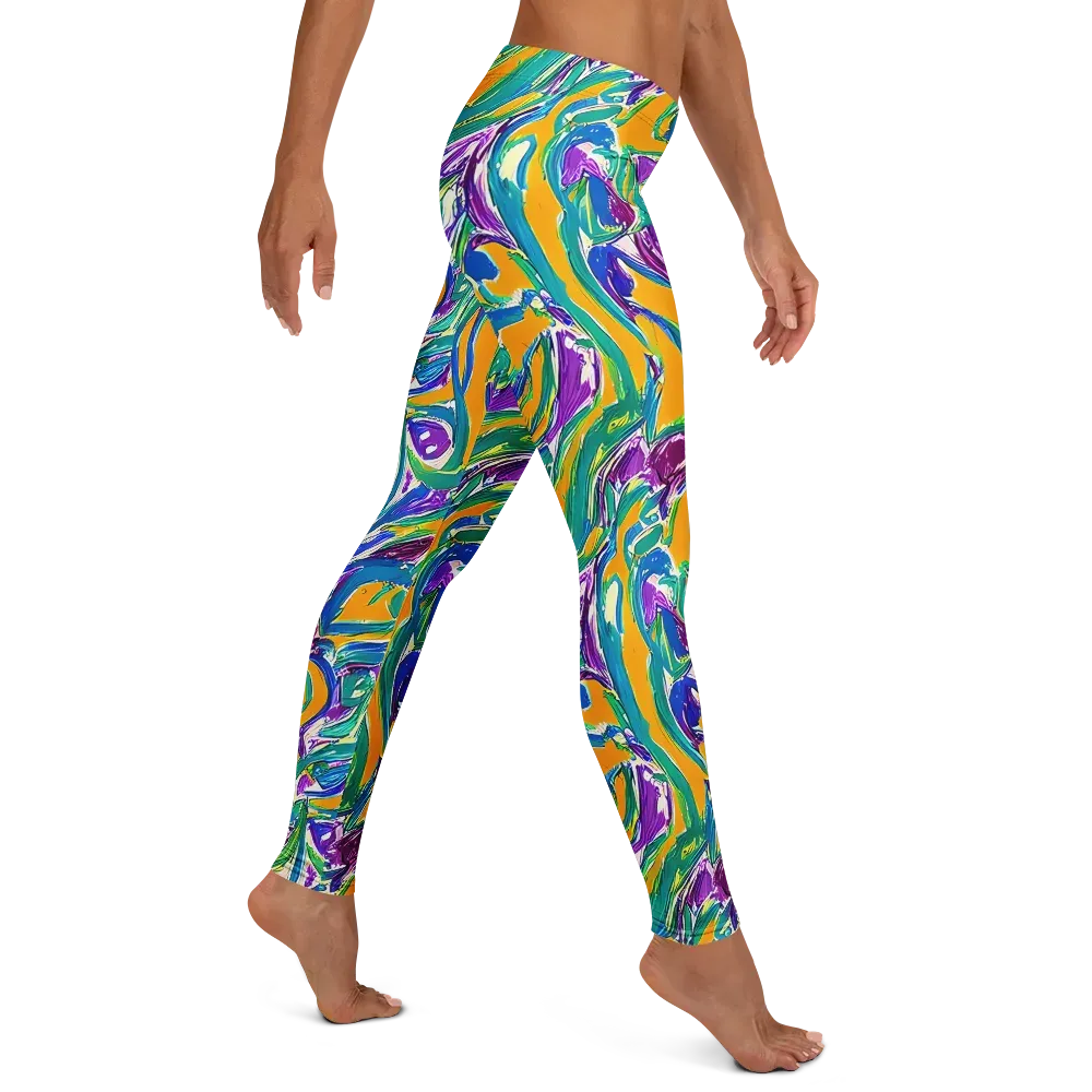 Tropical Voltage on Leggings — Right