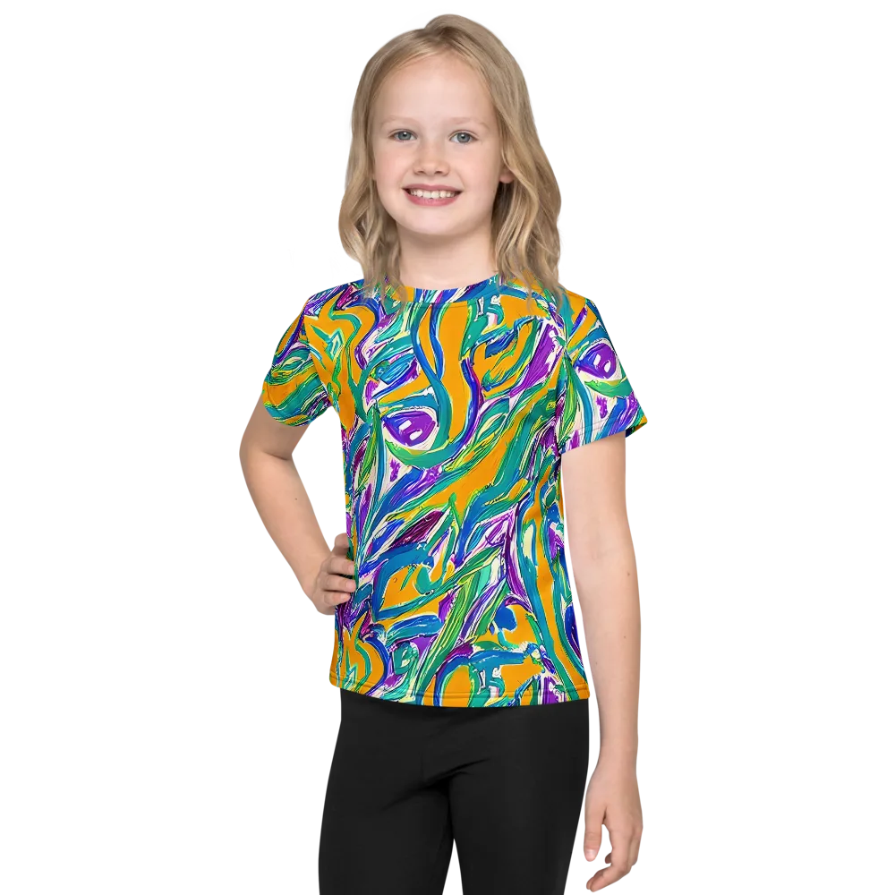 Tropical Voltage on Kids Crew Neck T-Shirt — Front