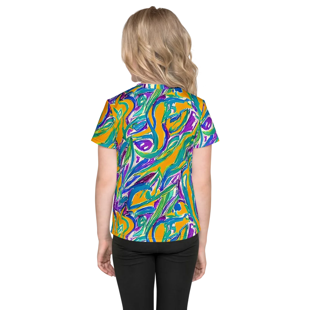 Tropical Voltage on Kids Crew Neck T-Shirt — Back