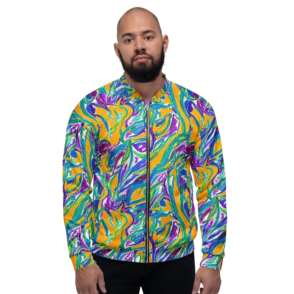 Tropical Voltage on Bomber Jacket — Front