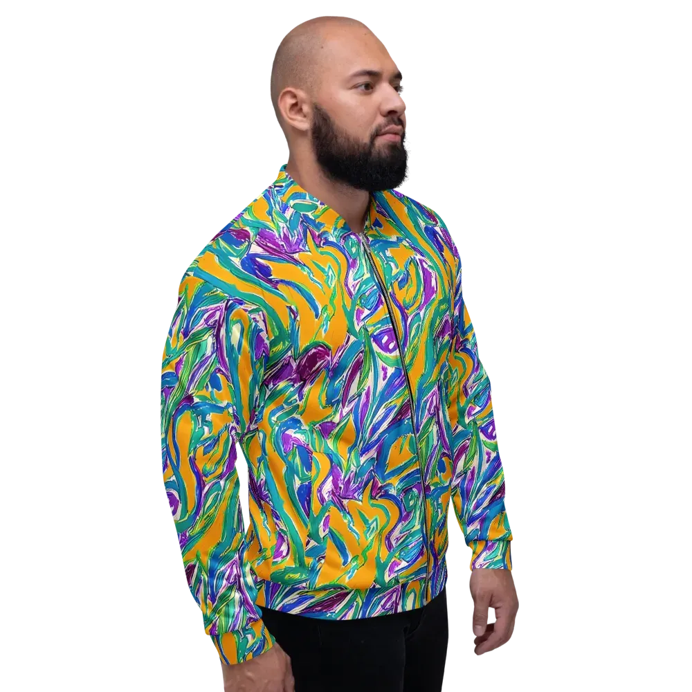 Tropical Voltage on Bomber Jacket — Right