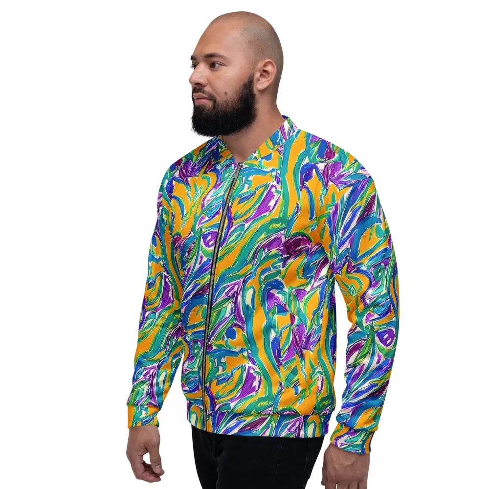 Tropical Voltage on Bomber Jacket — Left