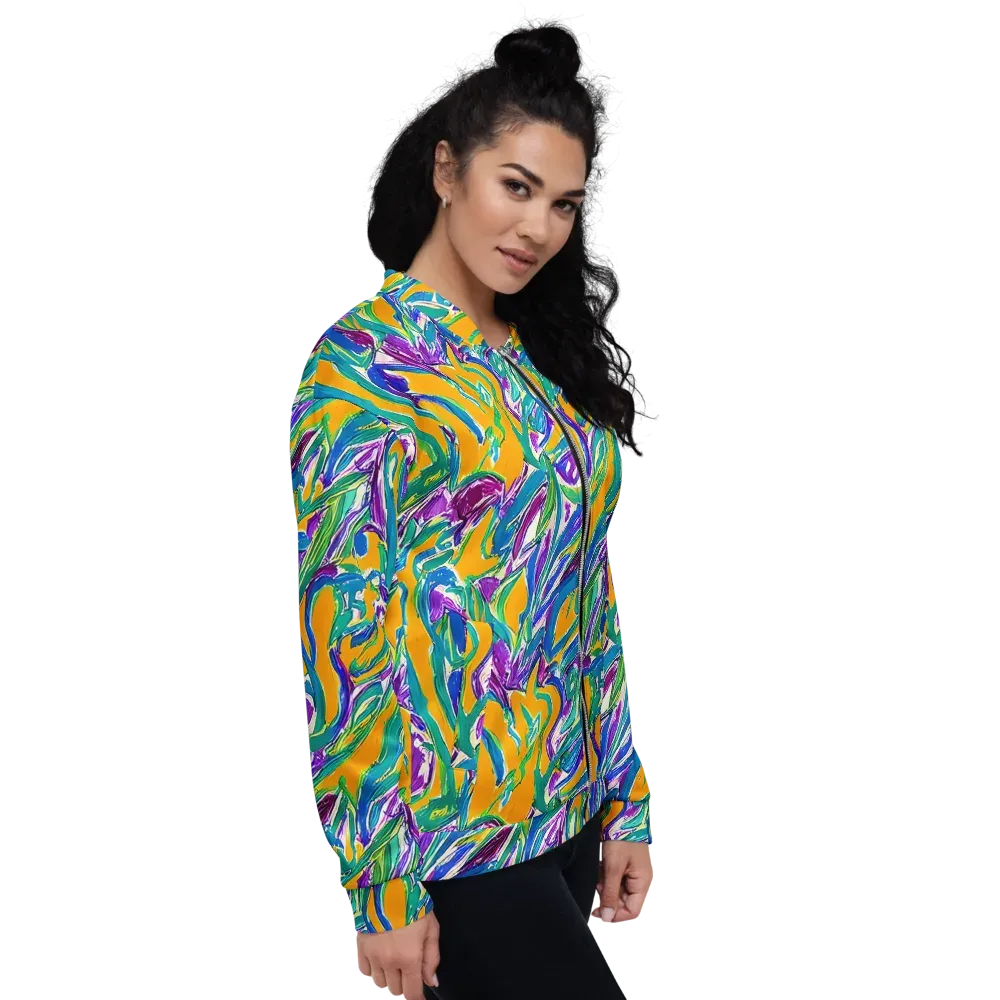 Tropical Voltage on Bomber Jacket — Right