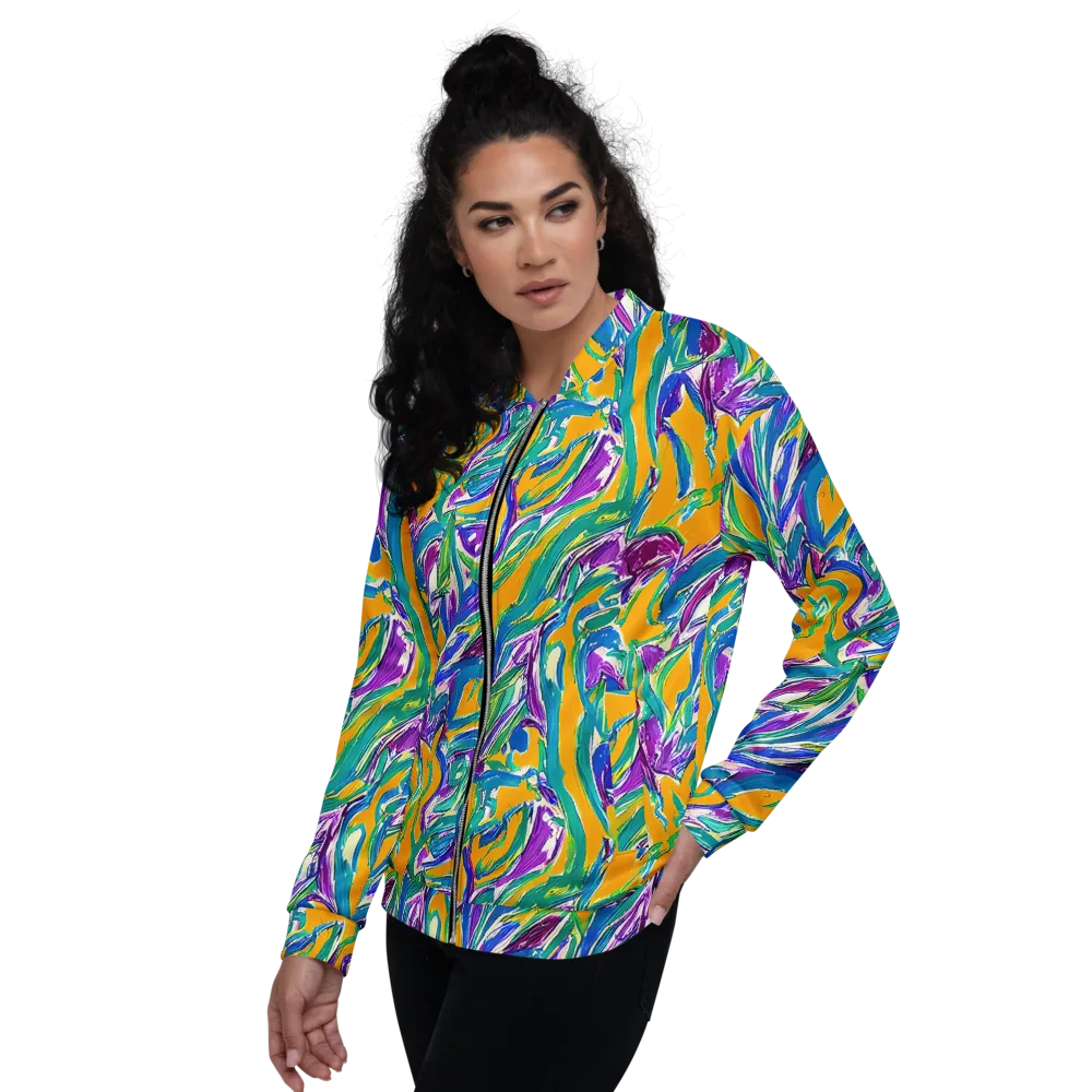 Tropical Voltage on Bomber Jacket — Left