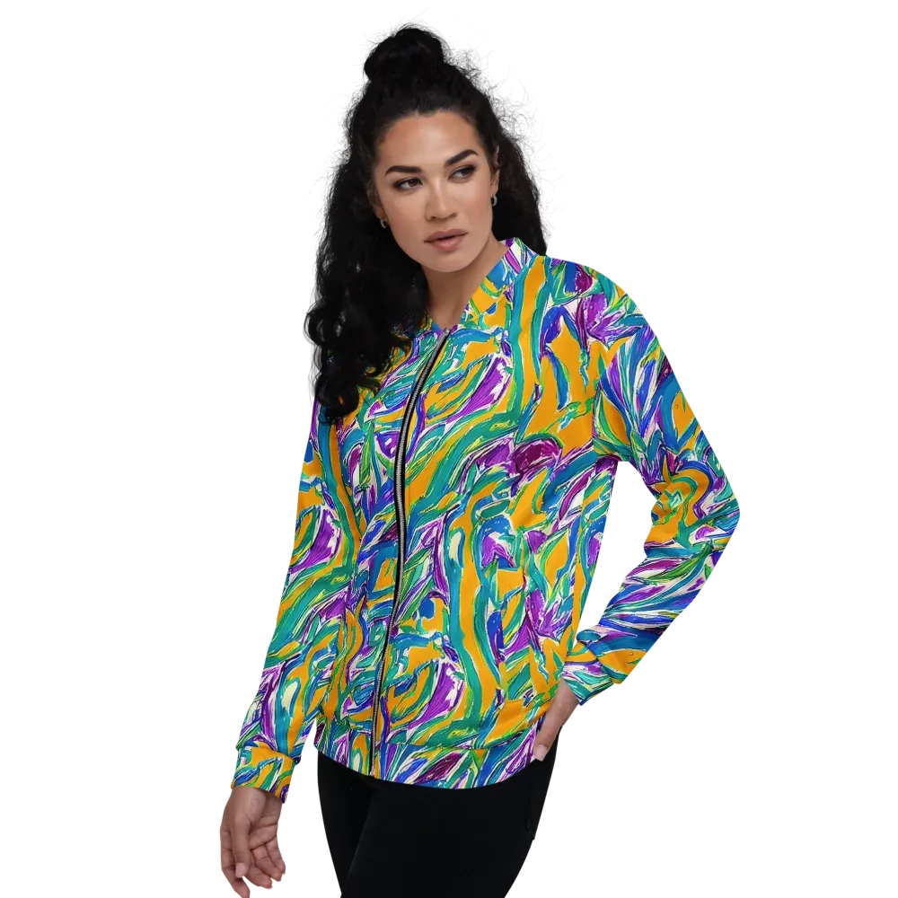 Tropical Voltage on Bomber Jacket — Left