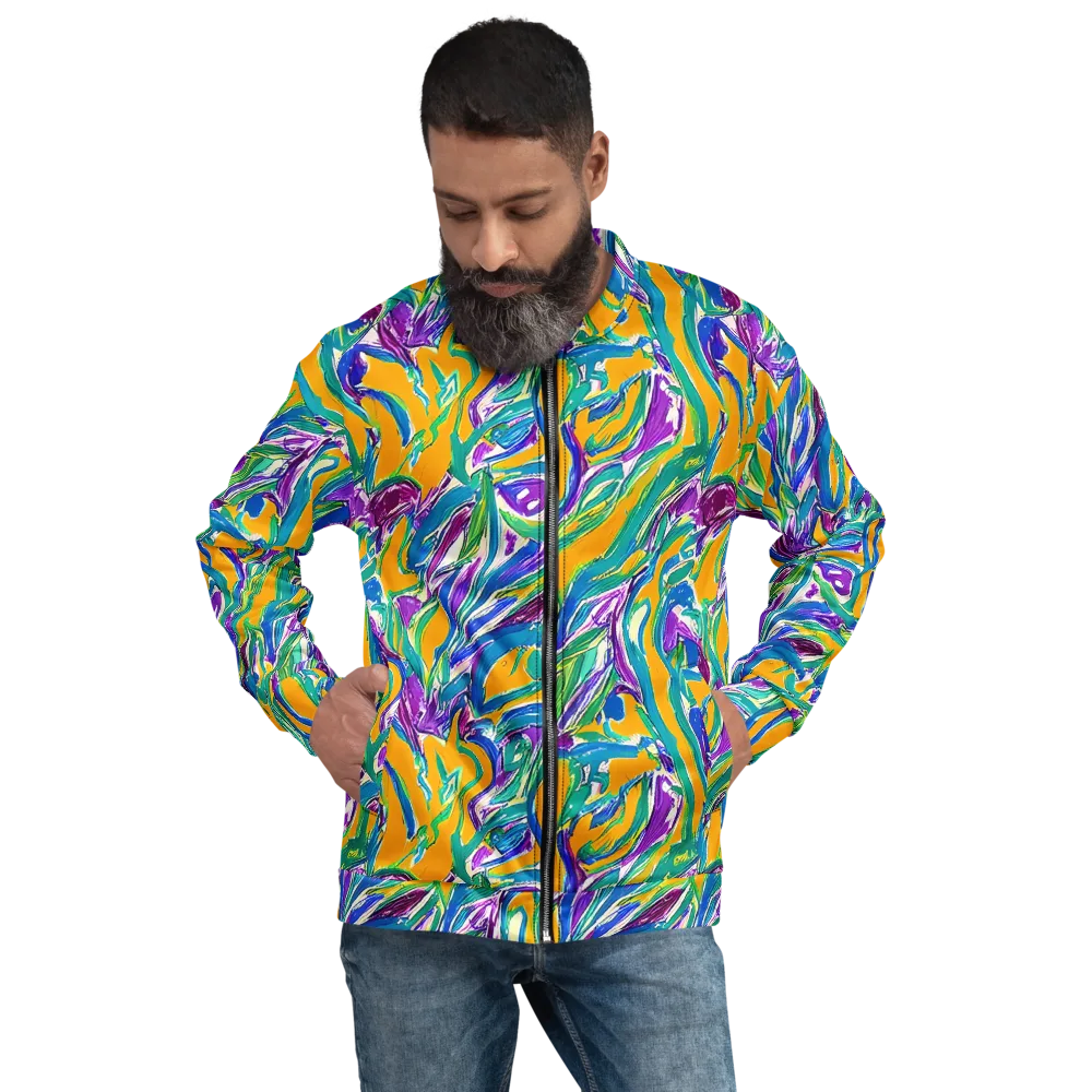 Tropical Voltage on Bomber Jacket — Front