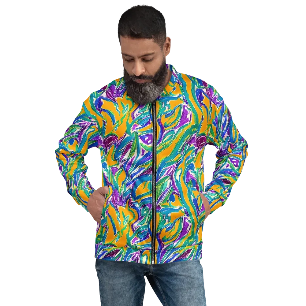 Tropical Voltage on Bomber Jacket — Front