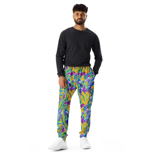 Tropical Voltage on a Men's Joggers