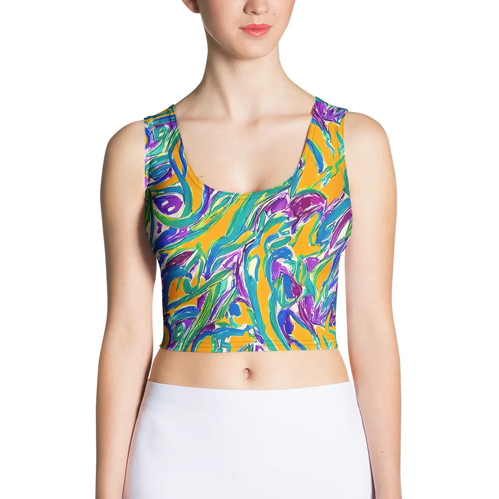 Tropical Voltage on Crop Top — Front
