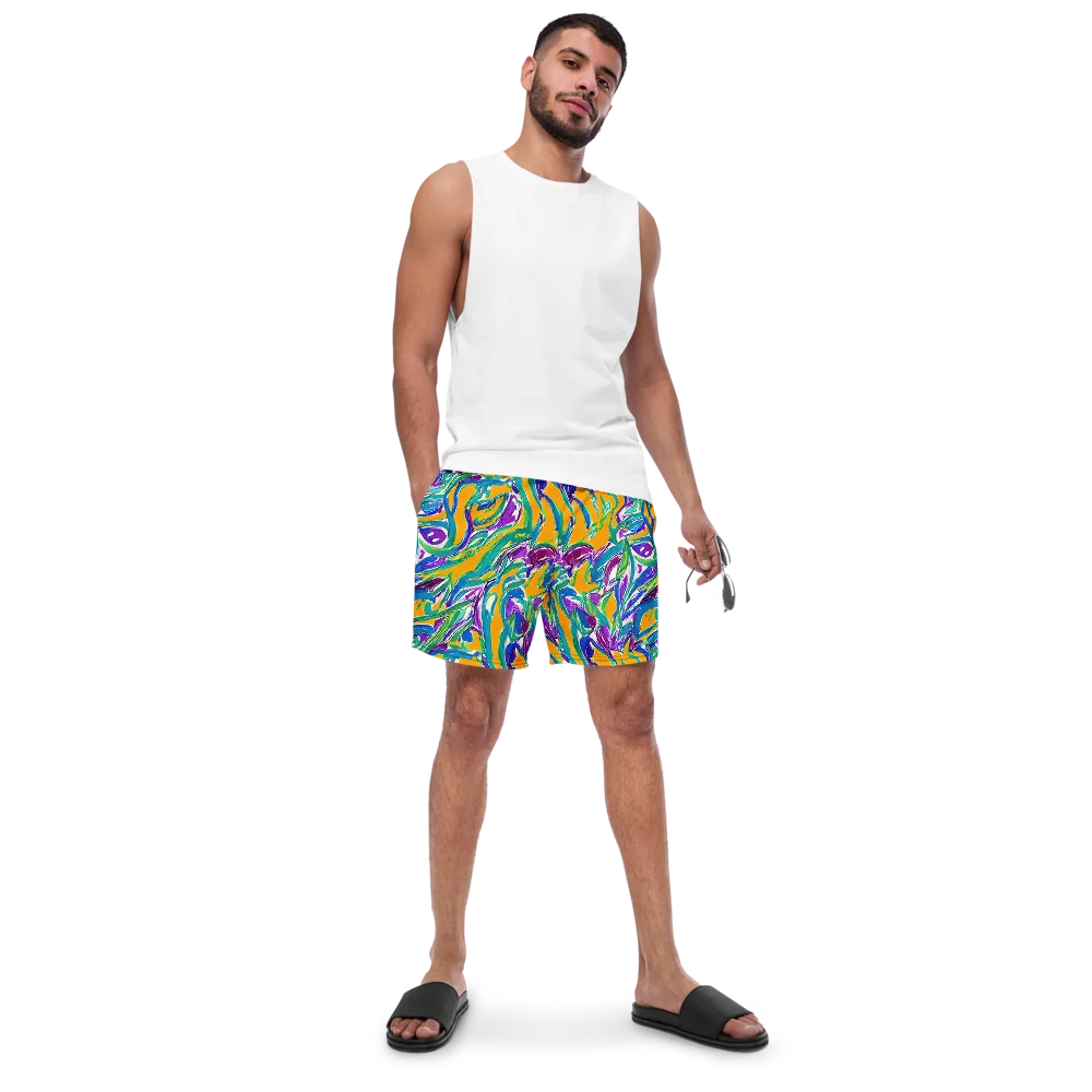 Tropical Voltage on Swim Trunks — Front