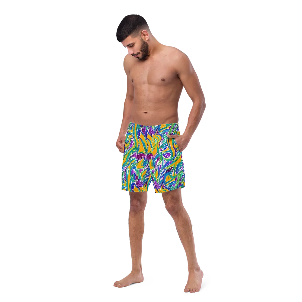 Tropical Voltage on Swim Trunks — Left Front