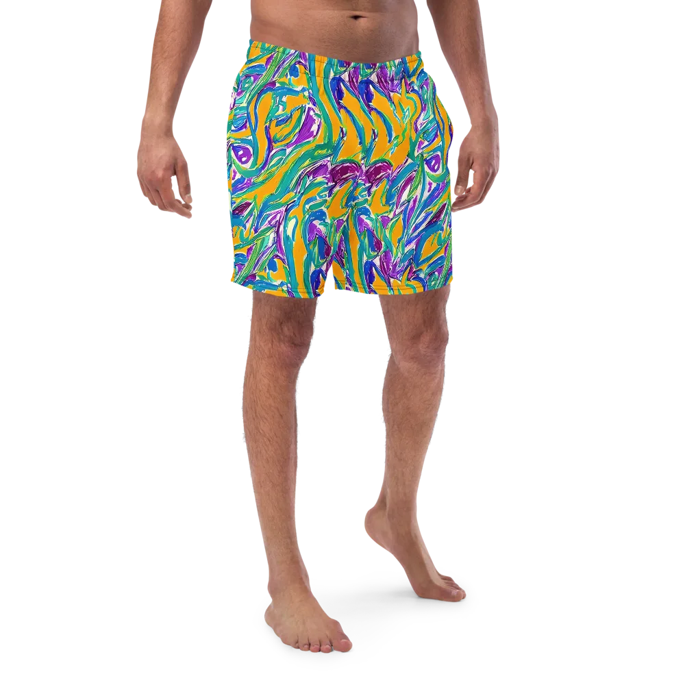Tropical Voltage on Swim Trunks — Front