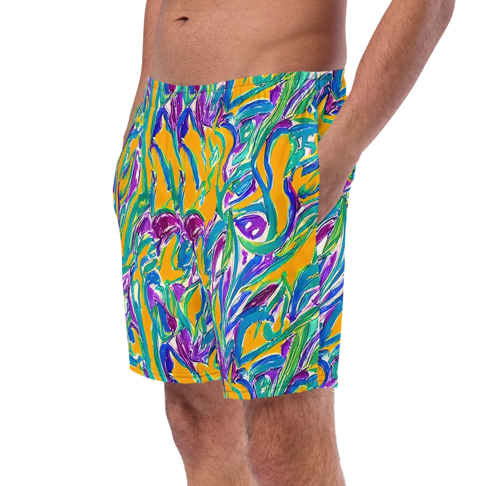 Tropical Voltage on Swim Trunks — Left Front