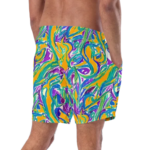 Tropical Voltage on a Swim Trunks