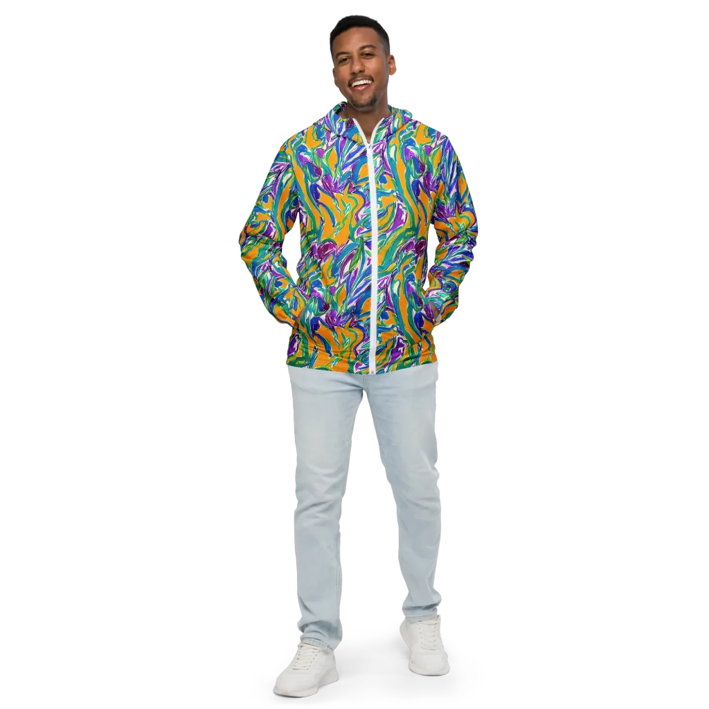 Tropical Voltage on Men's Windbreaker — Front