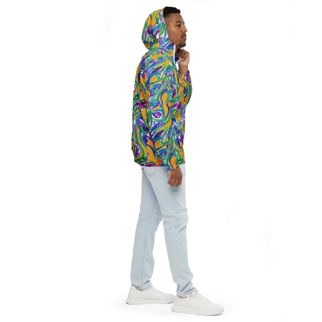 Tropical Voltage on Men's Windbreaker — Right