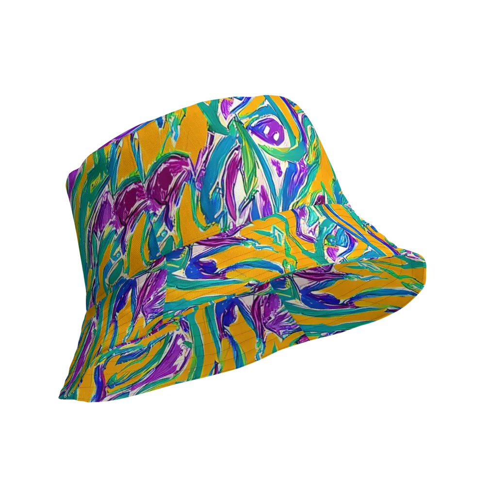 Tropical Voltage on Reversible Bucket Hat — Product details Outside
