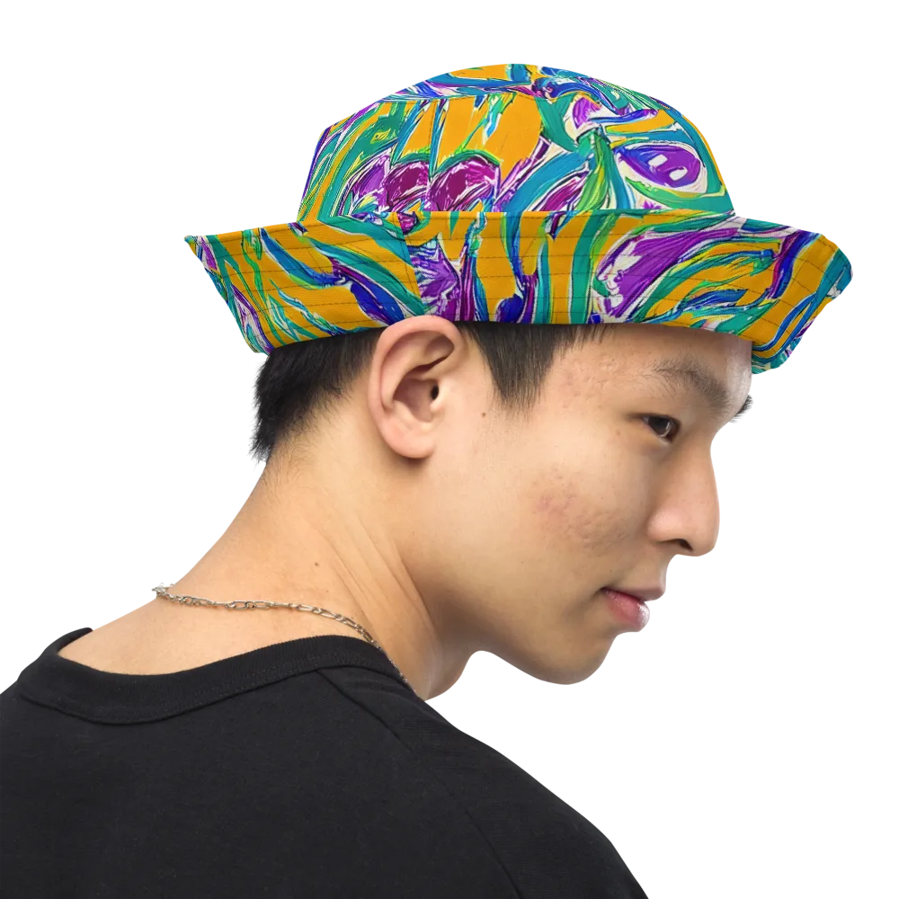 Tropical Voltage on Reversible Bucket Hat — Right Outside