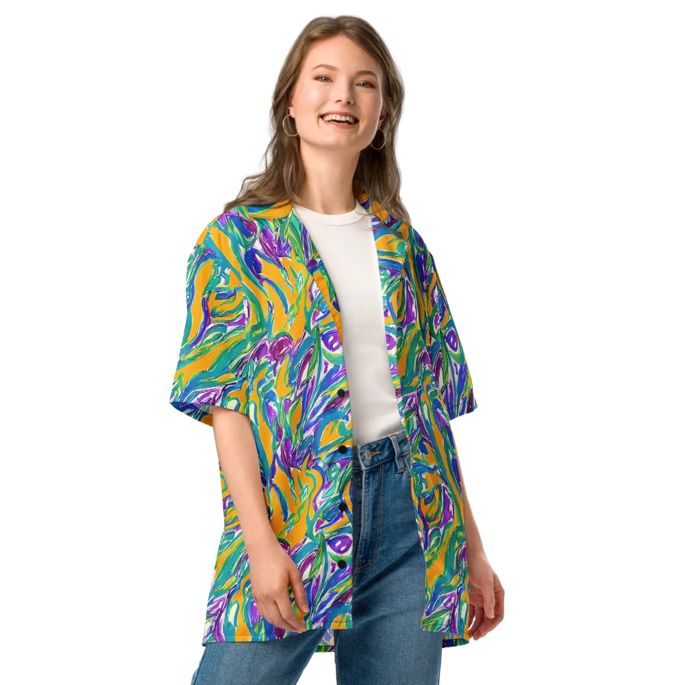 Tropical Voltage on Button Shirt — Front