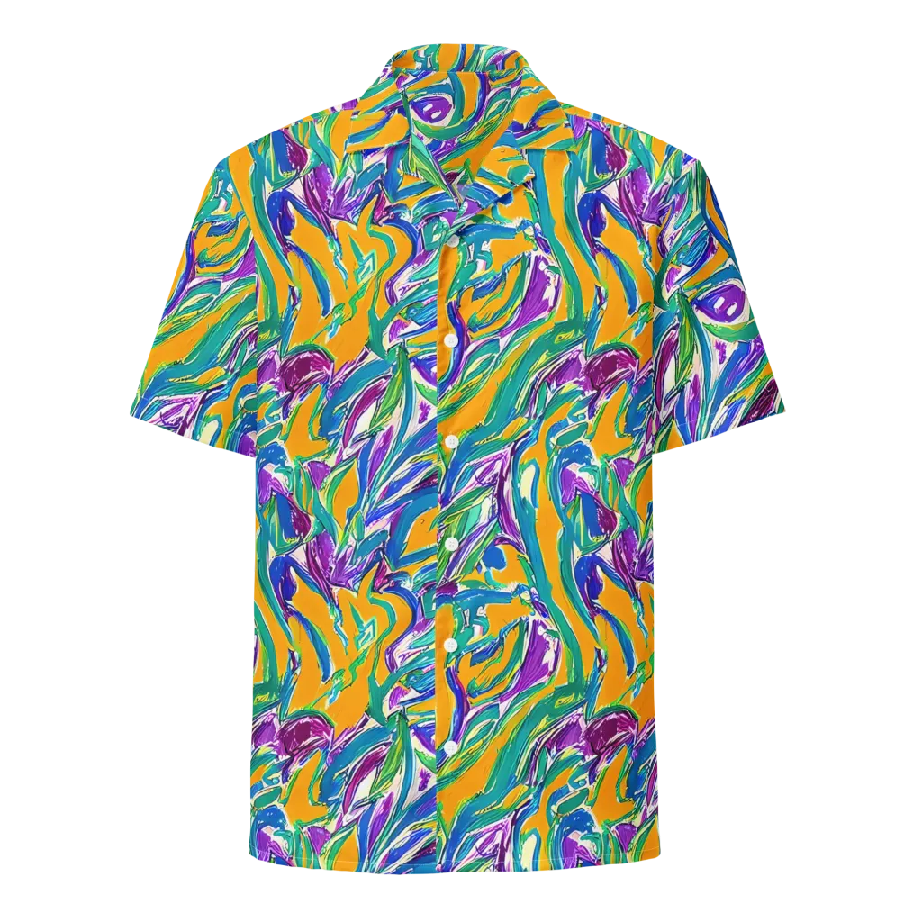 Tropical Voltage on Button Shirt — Front