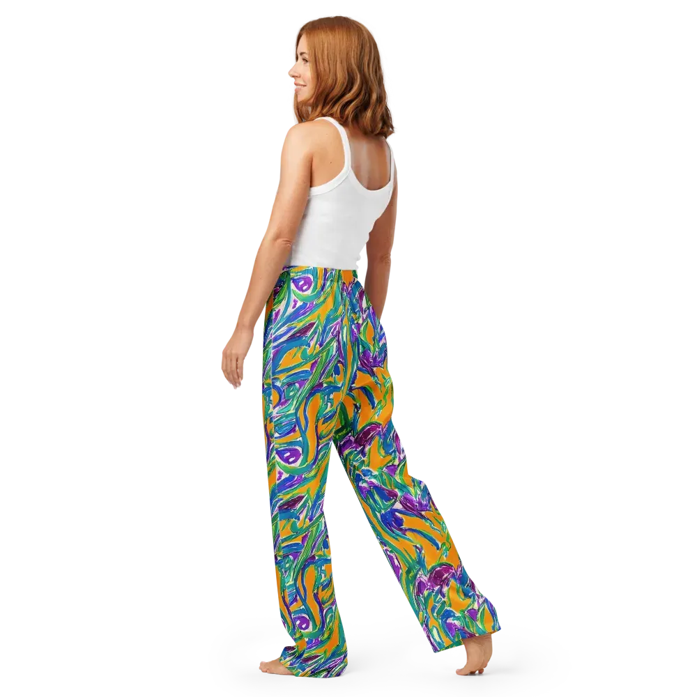 Tropical Voltage on Women's Pajama Pants — Back