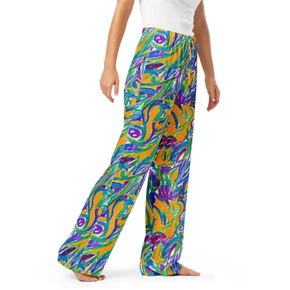 Tropical Voltage on Women's Pajama Pants — Right Front