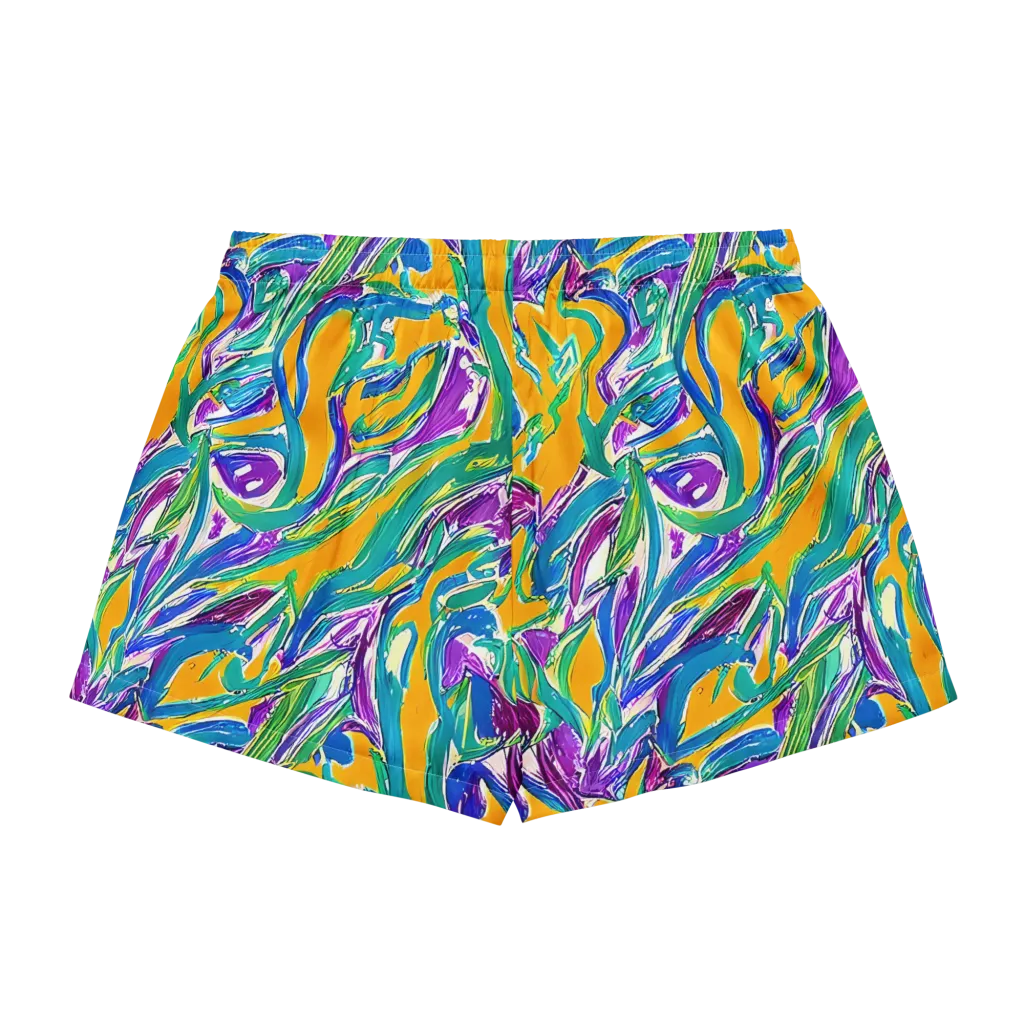 Tropical Voltage on Women's Pajama Shorts — Back