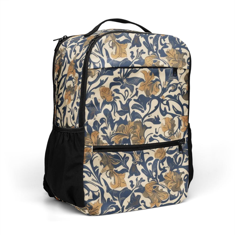 Ochre Rhapsody on Utility Backpack — Right Front
