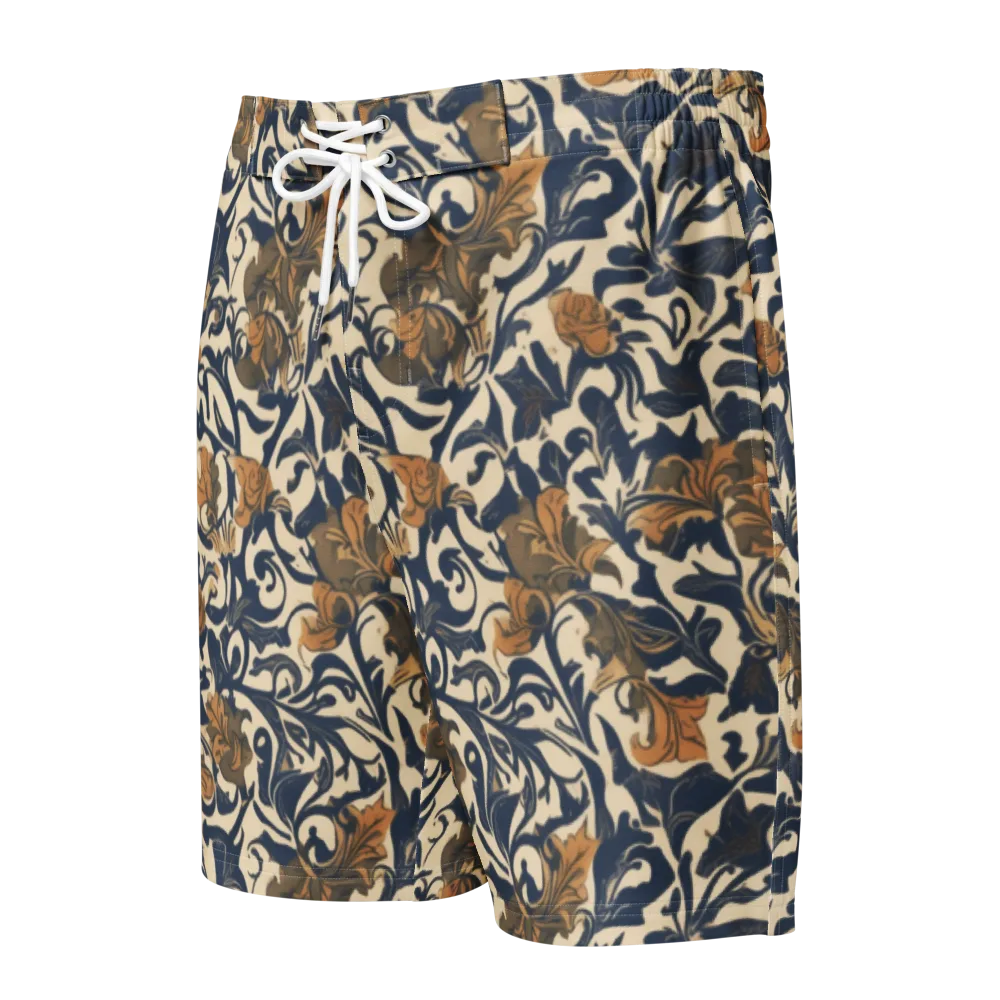 Ochre Rhapsody on Men's Board Shorts — Front