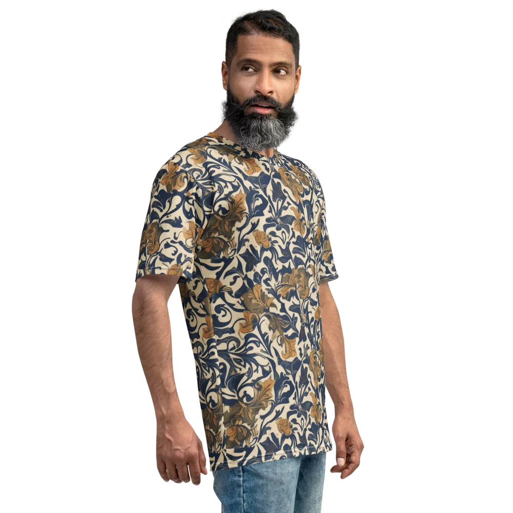 Ochre Rhapsody on Men's Crew Neck T-Shirt — Right