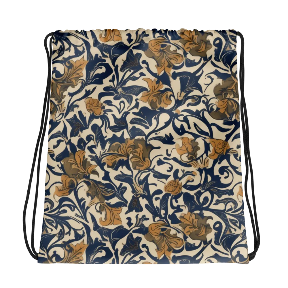Ochre Rhapsody on Drawstring Bag — Photo
