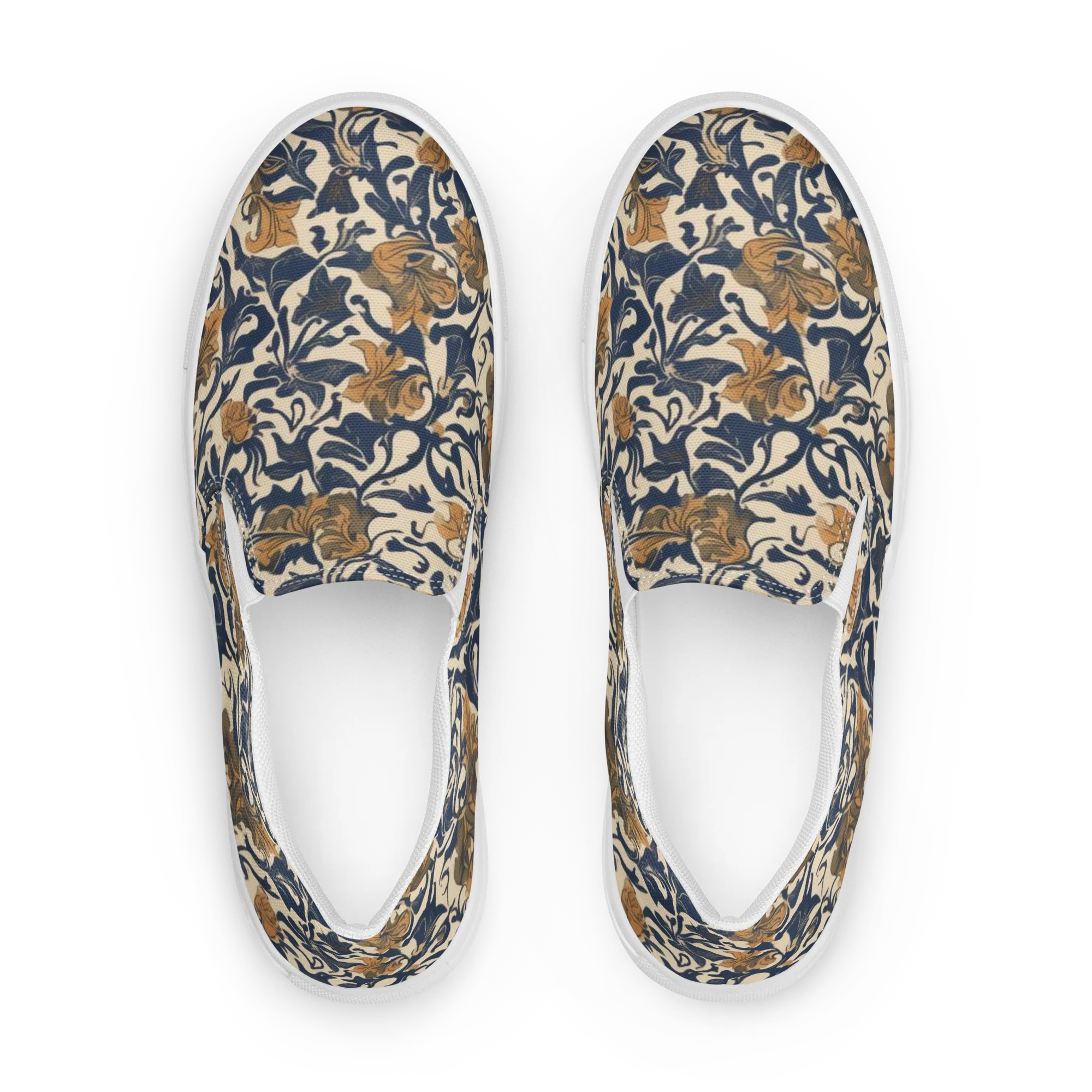 Ochre Rhapsody on Women's Slip-On Canvas Shoes — Front