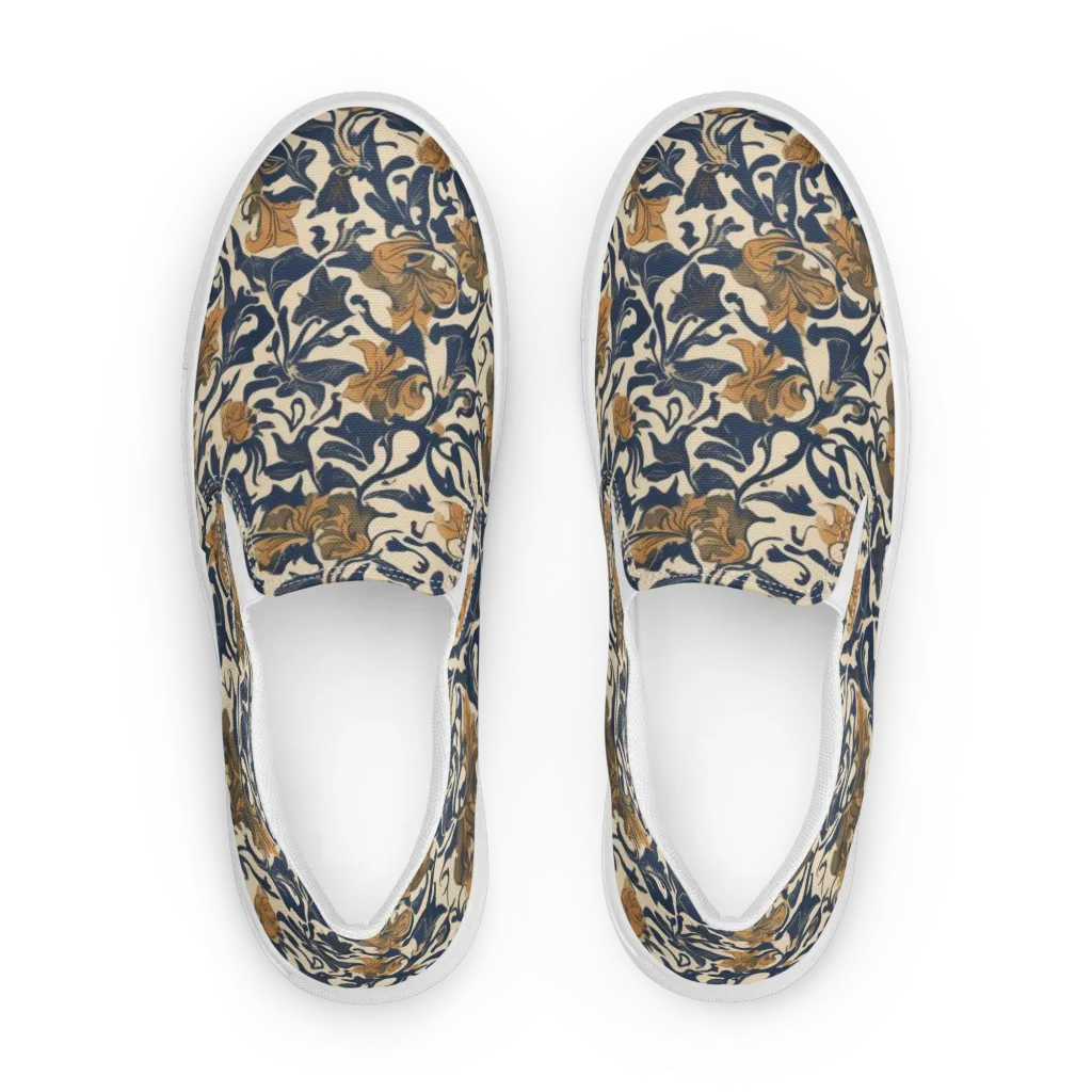 Ochre Rhapsody on Women's Slip-On Canvas Shoes — Front