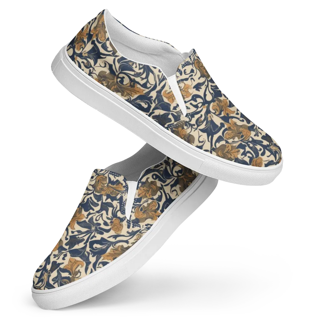 Ochre Rhapsody on Women's Slip-On Canvas Shoes — Front