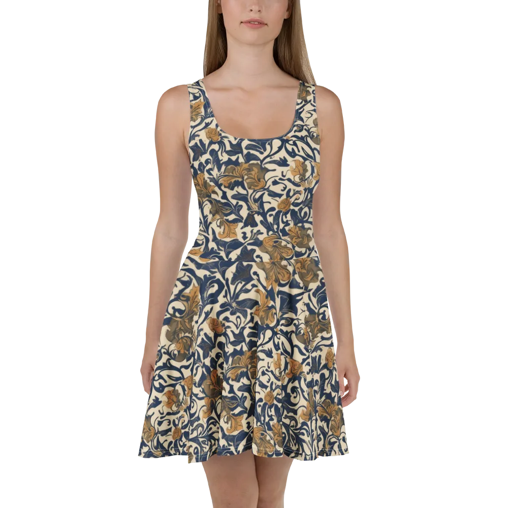 Ochre Rhapsody on Skater Dress — Front