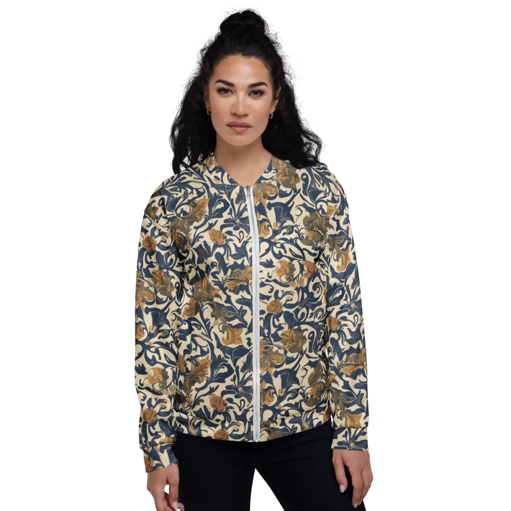 Ochre Rhapsody on Bomber Jacket — Front