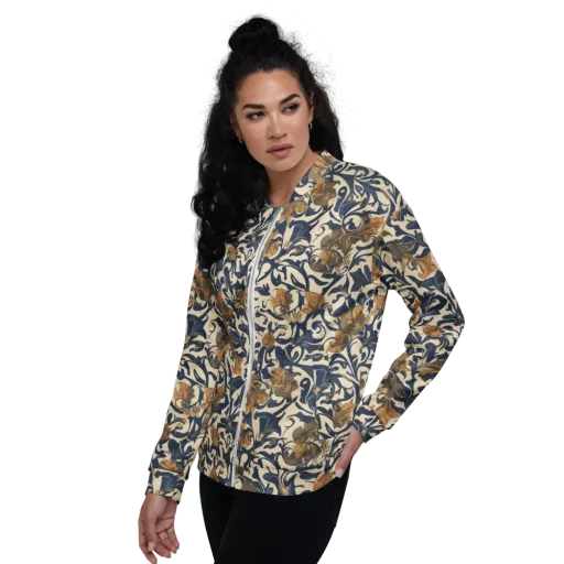 Ochre Rhapsody on a Bomber Jacket