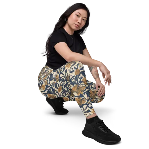 Ochre Rhapsody on a Leggings with Pockets