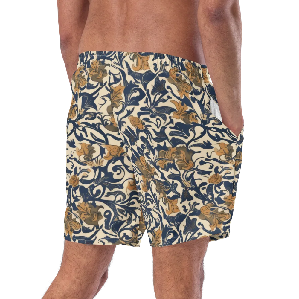 Ochre Rhapsody on Swim Trunks — Right Back