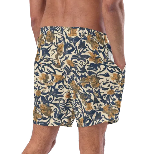 Ochre Rhapsody on a Swim Trunks